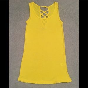 Wishful Park Sz S tank top . Crisscross details on upper back . Stretch.